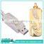 Best sale mini swivel crystal usb stick with logo custom