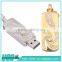 Factory promotion gift crystal usb memory stick mini swivel usb drive