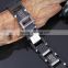 Hottest wholesale 316 stainless steel fashion charm bracelet for man, black color bracelet