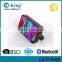 Portable bluetooth speaker with LED light, built-in microphone, TF card reader