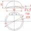 90 Degree LED Lens 66mm For High Bay Light Floodlight