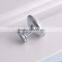 Chrome Plated zamak zinc alloy white round modern garden ceramic bedroom furniture hardware suitcase cabinet pull handles