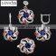 Sapphire Crystal Jewelry Set Price Ruby Emerald Sapphire NecklaceTZ-0179
