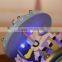 Hand crank carousel music box with light