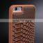 New Luxury Crocodile Skin Back Cover Leather Case for Iphone 7