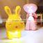 New product modern rabbit rechargeable led desk lamp