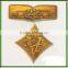 gold embossed label sticker, metal wine sticker label