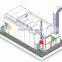 JF used paint bake car body room auto car machine painting cabin/spray booth/baking cabin clean space good effieciency