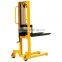 Hand Winch Forklift Type Stacker with Lifting Height 1560mm