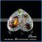 New promotional product charms fashion heart crystal snap button accessory