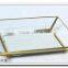 Vintage Mirrored Vanity Perfume holder/ Shabby Home wedding Garden Room Indoor Decor Accessory / storage jewelry treasure tray