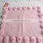 Wholesale Cashmere Cushion With Fur Pompon
