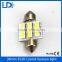 36mm 3528 12smds LED festoon light rear license plate lamp car led reading roof bulb