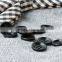4 Holes Black Natural High Class Corozo Nut Suit Button Be Burnt in size 32L 24L