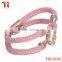 rhinestone main stone popular 2016 hot sell usa jewelry pink genuine stingray gold stainless steel clasps for leather bracelets