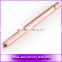 High-end Copper Retractable rose gold compact synthetic makeup lip liner brush applicator Private label lip brush