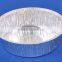 Round aluminium foil container