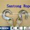 nylon twisted pre-spliced tow rope winch rope with hooks