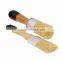 Round Chalk/ Wax And Stencil Brushes/100% Natural Bristles/Lightweight And Rust Resistant