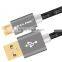 VOXLINK Crocodile Gold Plug USB Sync Date Charger Cable micro black 1m