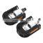 2PCS Ultralight Bike Bicycle Pedals MTB Aluminum Alloy Bearing Non-slip Folding Black Pedals Bike Accessories Parts