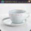 Manufacturer Supplier porcelain cup saucer white for wholesales