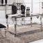 simple stainless steel 4 legs dining table set