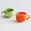 ceramic cheap soup mug colorful stoneware soup mug