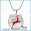 wholesale luminous necklace christmas necklace elk necklace