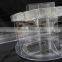 Easy and convenient Pop Plastic Cosmetic Display Stand, Acrylic Cosmetics Carousel Rotates 360 degrees