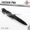 Tactical First Line Self Defense Writable Black Ink Pen with Pocket Clip