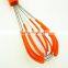 13030 silicone kitchenware egg whisk with silicone insert