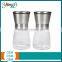 Amazon Best Seller Glass & Stainless Steel Salt and Pepper Grinder Set