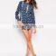 2015 fashionable hot sale OEM customized Jackie Romper in Fan Print