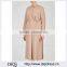 Wholesale Ladies Apparel Front Patch Pockets Powder Blush Wool Coat(DQE0355C)