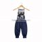 Wholesale Chiledren Flower Pattern Suspender Trousers Baby Clothes Romper Lace Jumpsuit For Girls
