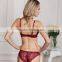 2016 sexy hot designer underwire soft bra panty set