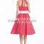 Women's Vintage Rockabilly Swing 1950's Evening Party Dress with Belt