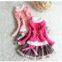 Baby Kids Girls 3PCS Lace Cardigan+T-Shirt+Floral TUTU Princess Skirt Suits Set