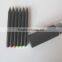 3.5''HB black wood pencils wih diamond in paper tube