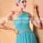 A-line One Shoulder Sweep / Brush Train Tulle prom PARTY dress evening dress P003