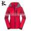 Outdoor supper warm 100% polyester waterproof windbreaker jacket for ladies