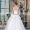 New Collected Simple Beaded Open back Sweetheart Neckline Organza  Wedding Dress Bridal