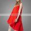 Yong Lady Korean Style Casual Dress Fashion Sleeveless Fancy Irregular Hem Women Dress