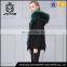 Men and Women short black rabbit fur coat with real lined