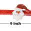 Yiwu Wholesale Cheap Glow In Dark Light UP Christmas Led Slap Bracelet Wristband For Kids