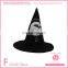 Personalized halloween polyester witch hat feather decorated for halloween favor