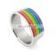 Fashion new model gay pride jewelry boys ring for sale