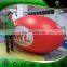 Customized Logo Large Red Inflatable Blimp With White Tails / Advertising Inflatable Helium Airship Balloon For Trade Show