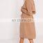 Custom design camel wool coats ladies long coats latast pant coat design